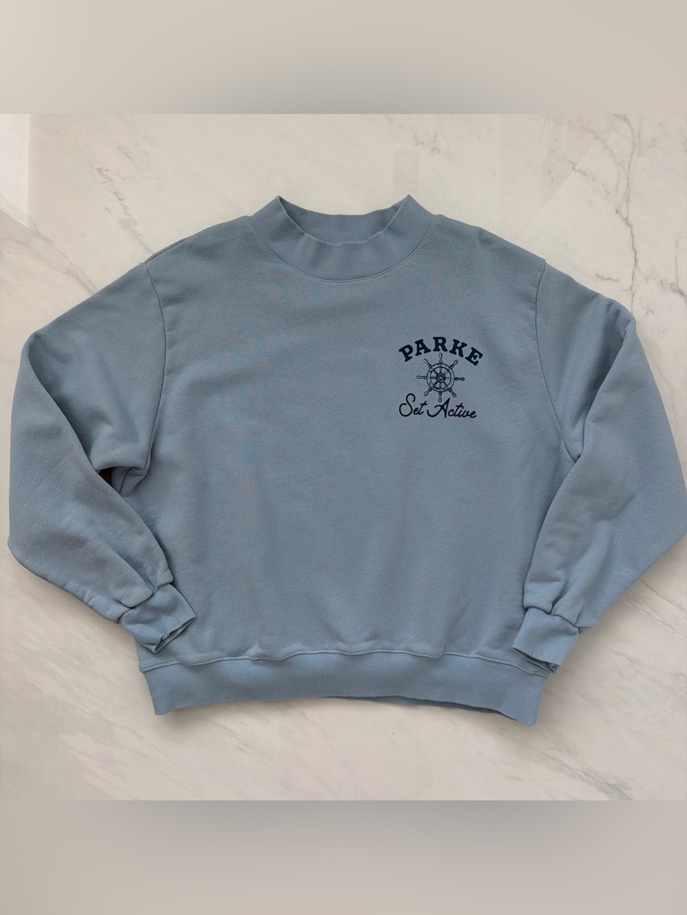Washed Once But Never Worn Parke x Set Active Mockneck Sweatshirt Size L/XL